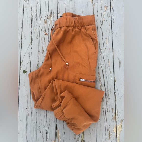 Banana Republic Rust Orange Drawstring Cargo Joggers - Picture 6 of 7